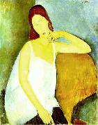 Amedeo Modigliani Portrait of Jeanne Hebuterne oil painting on canvas